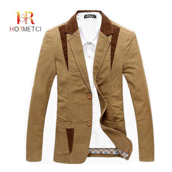 

hormetci hight quality men's casual blazer slim cotton men large size 6xl thick jacket formal business male cotton full blazers, White;black