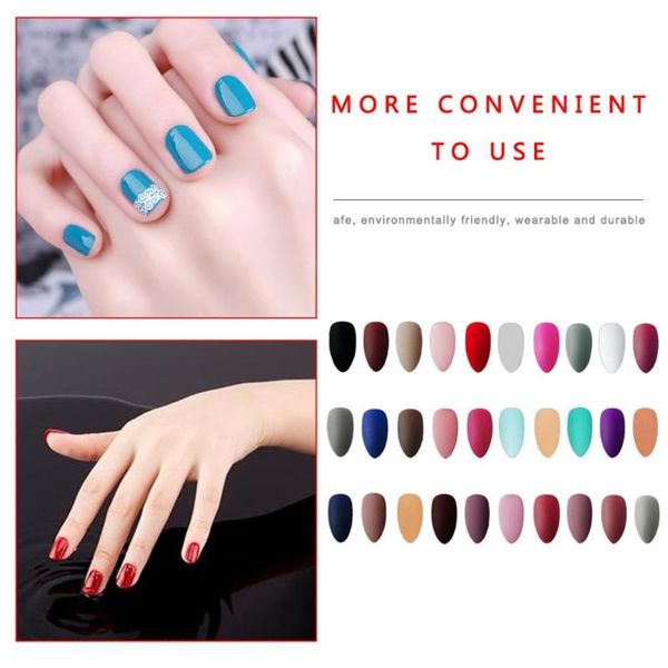 

24 pcs detachable false nail wine red peacock blue black frosted matte european and american style fake nails wholesale, Red;gold