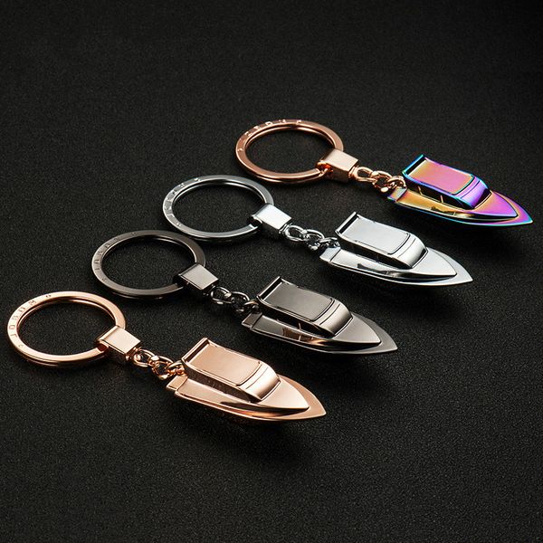

car decoration pendant boat styling keychains key buckle keyrings couple birthday gift for ford fiat acura kia, Silver