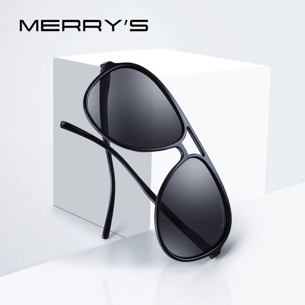 

merrys design men classic pilot polarized sunglasses lighter frame 100% uv protection s8510 t200106, White;black