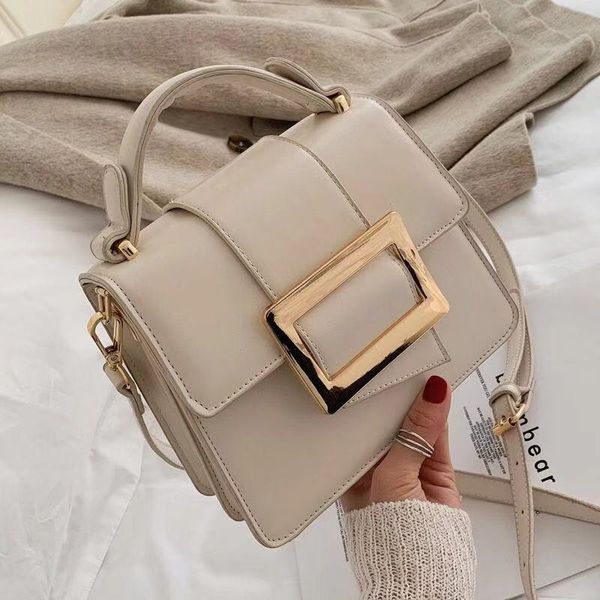

chispaulo fashion crossbody bags for women small hand bag solid color korean style joker saddle bag