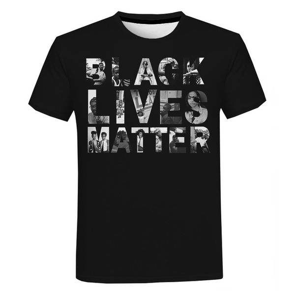 

black lives matter george floyd and i can't breathe 3d print shirts funny plus size kawaii men clothing