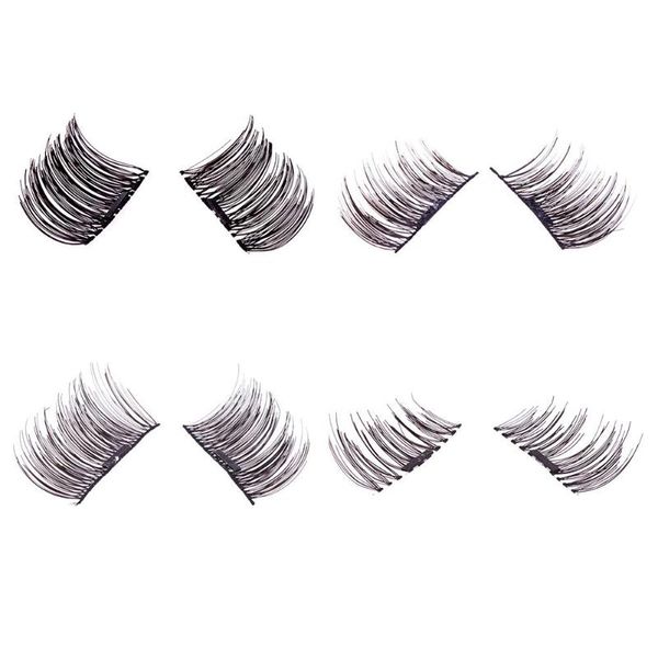 

false eyelashes 2pairs 3d magnetic fake eye lashes allergy free
