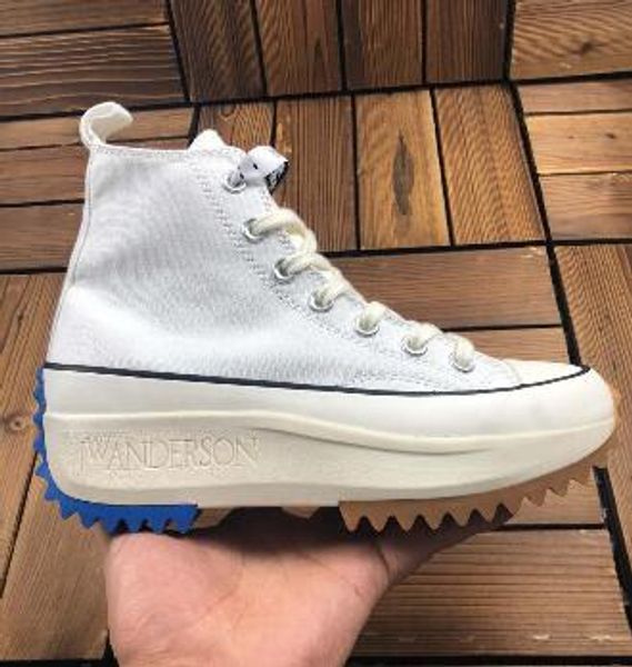 

2020 new women girl ladies run star x jw anderson thick-soled sneakers pantshoes running shoes j.w. anderson chuck run star hike 1970s, Black