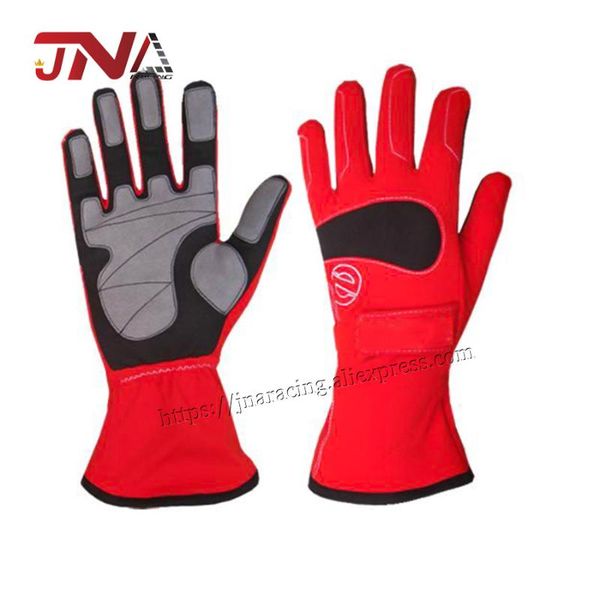 

team racing gloves red/blue/black cotton racing gloves