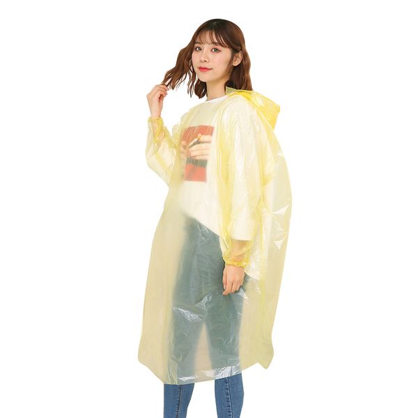 

disposable women raincoat poncho thickened waterproof adults fashion with hood