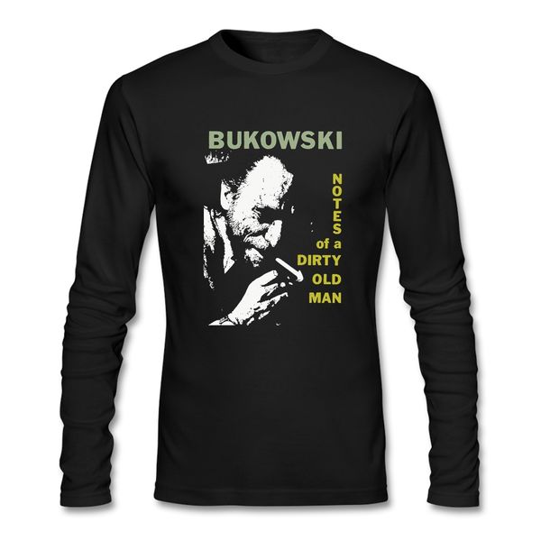 

charles bukowski confessions of a dirty old man t shirt men casual round neck long sleeve t-shirts clothes life tee shirts