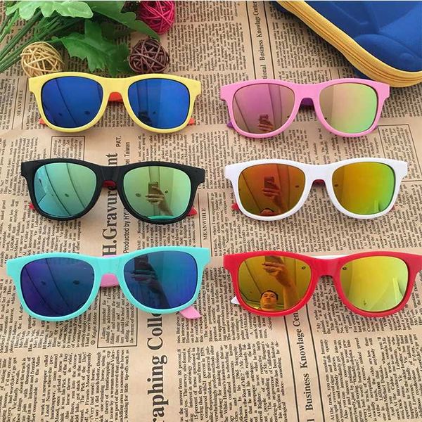 

new kids sunglasses black brand designer children's sunglasses anti-uv baby stylish eyeglasses girl boy glasses uv400, White;black
