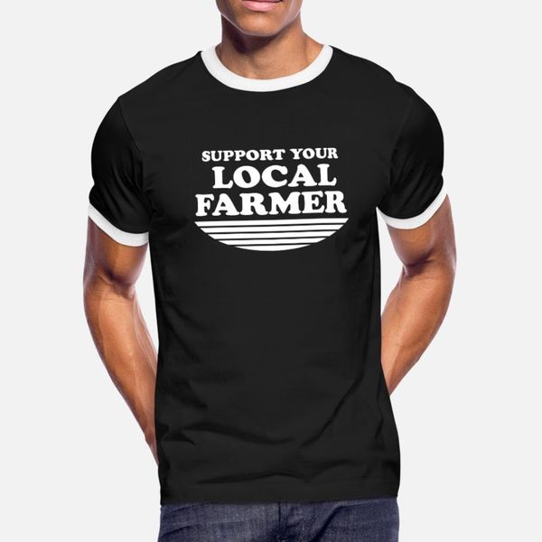 

support your local farmer gift farming birthday t shirt men crazy 100% cotton round neck costume crazy casual summer style normal