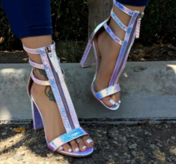 

women summer plus size high heels sandals shoes woman one-strap pvc platform pumps sandalias mujer sapato feminino n364, Black