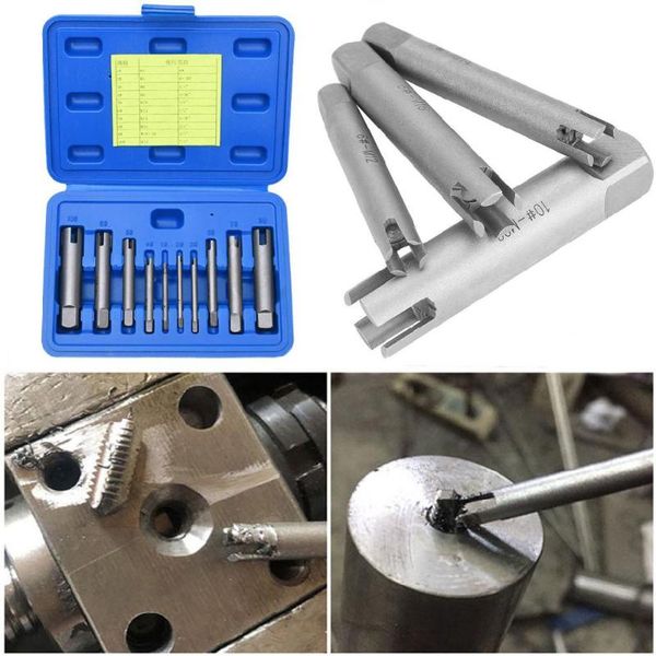 

1 set screw tap extractor steel broken head taps remover stripped screw tap extractor set remove tools