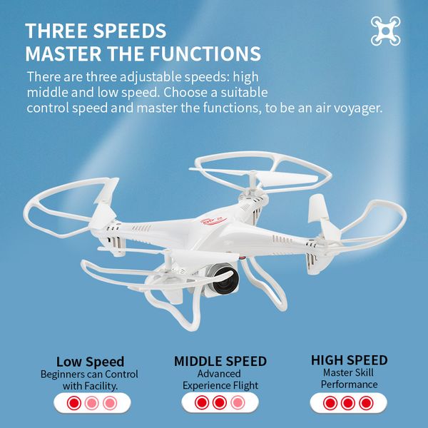 

four axis uav electric toy intelligent remote control aircraft with hd camera children fun toys 2 colors 02