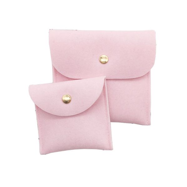 

envelope velvet bags velvet jewelry gift packaging pouch with snap fastener dust proof jewelry storage pink, Pink;blue