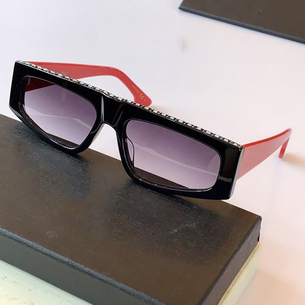 

rectangle sunglasses women men 2020 brand design diamonds acetate frame fashion sun glasses uv400 shades female, White;black