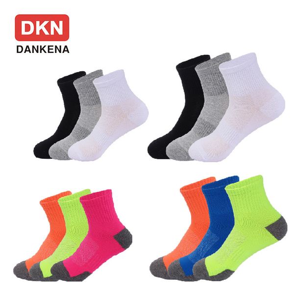 

socks & hosiery dkn couple boat women men cotton sweat-absorbent universal breathable solid color all-match student sports, Black;white