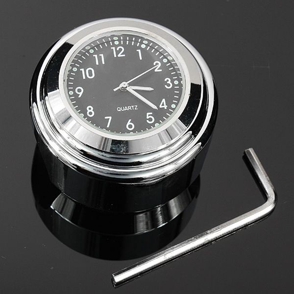 

7/8\" 1\" dial clock for motorcycle cruiser chopper universal