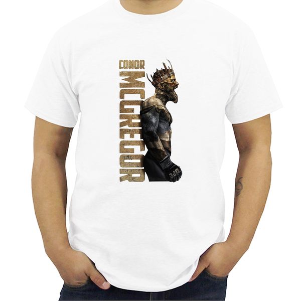

the king of conor mcgregor mma notorious t shirt men short sleeve tee o neck clothes male vintage t-shirt streetwea
