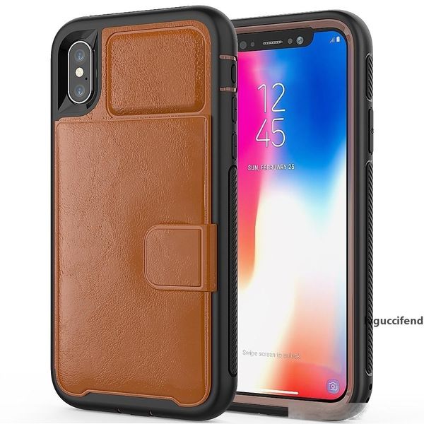 

for iphone x xr max seal of the lion s head leather shockproof defender wallet cases with credit card holder slot for xs 8