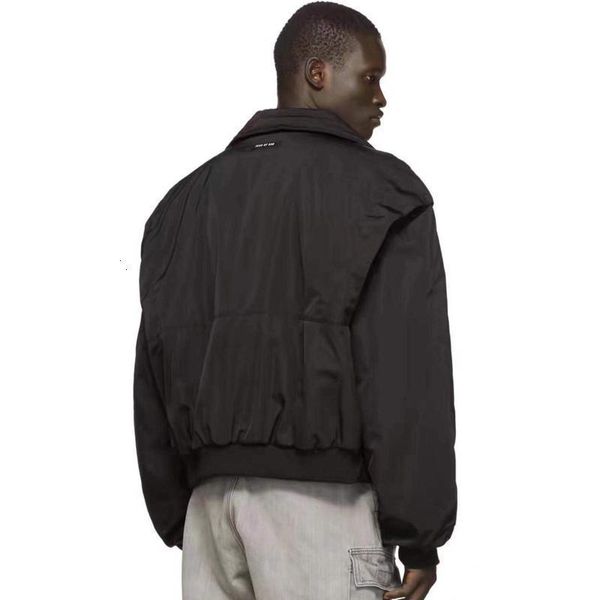 

fog fear of god cotton-padded jackets zipper pocket windbreaker black men women casual street coat spring autumn winter outwear hfhljk074, Black;brown