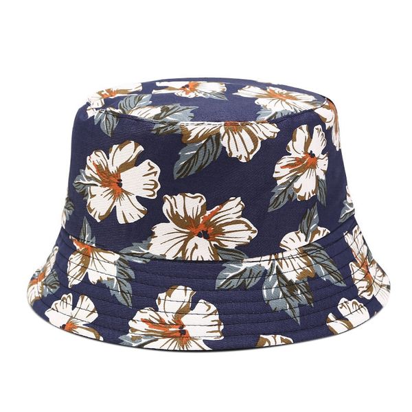 

women double-sided wearing bucket cap fishing outdoor panama hip-hop cap flat-bottom folding fisherman sun hat, Blue;gray