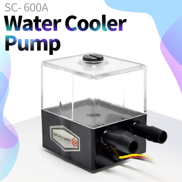 

syscooling sc-600a water cooling pump dc 12v brushless three phase ultra quiet liquid cooling system pump with reservoir