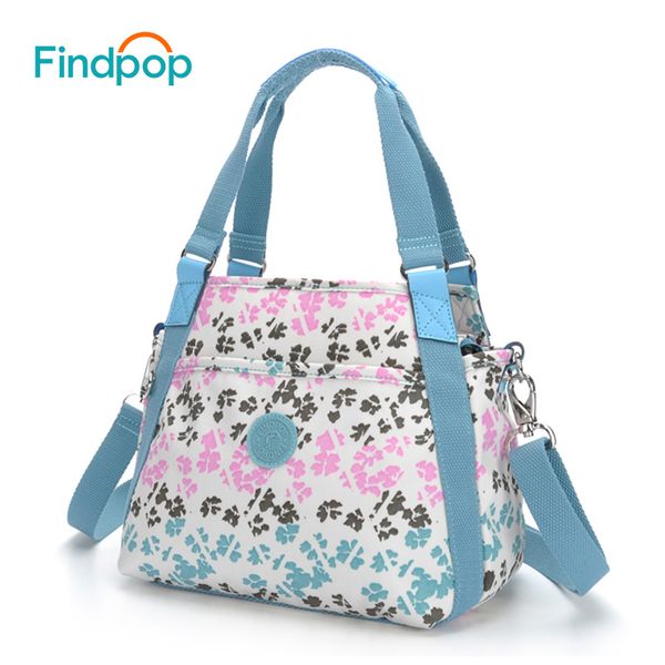 

findpop new floral print handbags women crossbody bags 2020 fashion nylon shell ladies tote bag waterproof casual crossbody bags