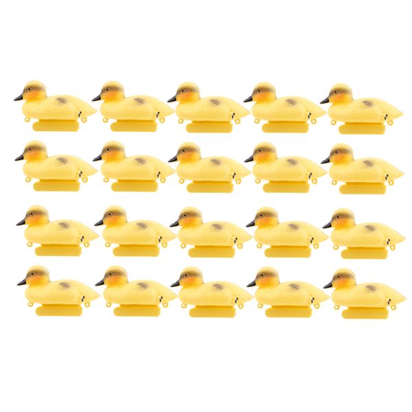 

20x cute baby duckings floating decoy ducks mallard pond ornaments koi