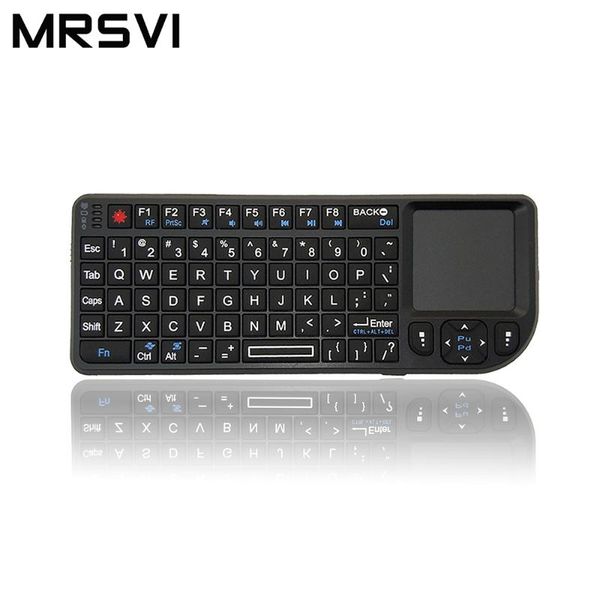 

a8 multifunctional mouse 2.4 ghz mini wireless keyboard usb receiver abs white backlight with touchpad projector tv