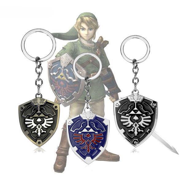

legend of zelda game jewelry marks cool pendant alloy key chain keychains for men and women fashion gift ing, Silver