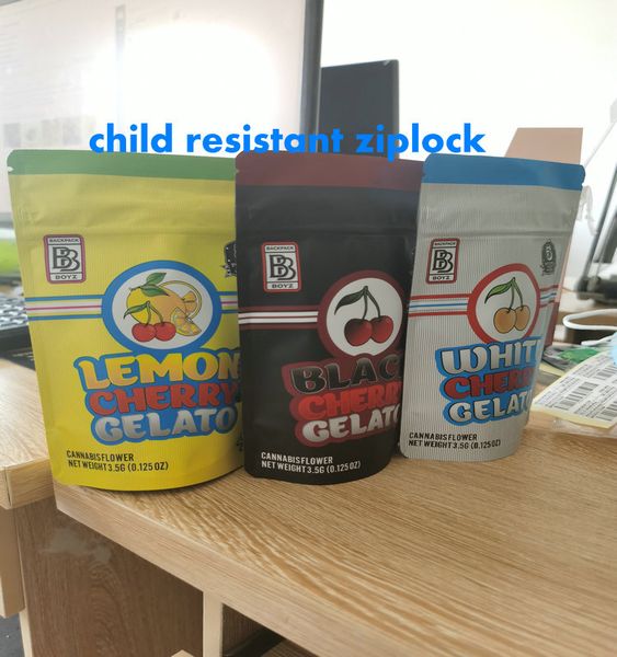 

gelato cherry black gelato dry bags bags bag flower white cherry herb 10.9x17cm lemon boyz mylar 3.5g 420 packaging backpack bags zjgid