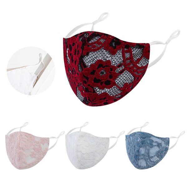 

dhl бесплатная доставка дизайнер взрослый кружевные маски выйти пыле солнцезащитной дышащих маски моющиеся регулируемые маски