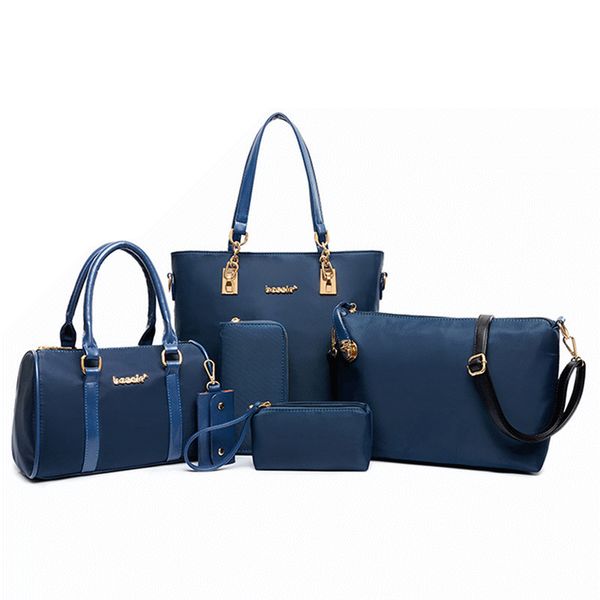 

6pcs/set leather women handbags shoulder crossbody bag purse wallet women envelope messenger bags female composite bag fashion