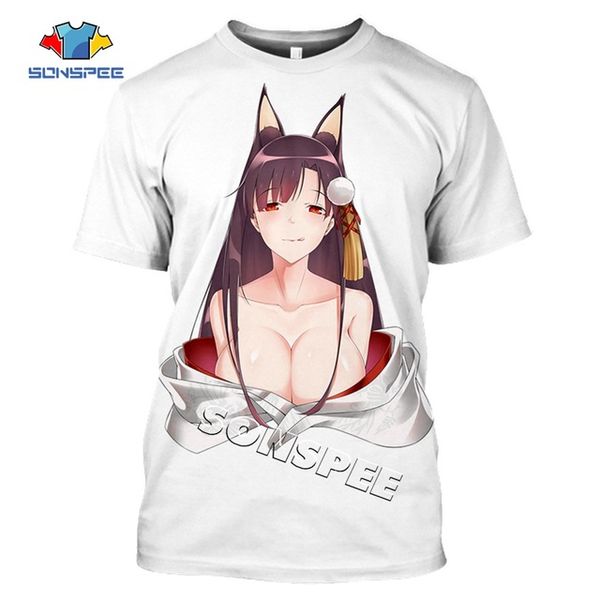 

anime girl men summer homme pullover 3d print shirts comics hentai harajuku men clothing