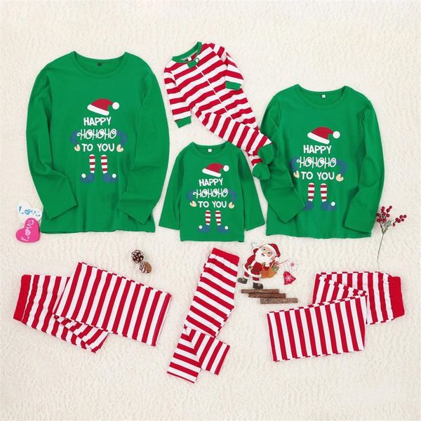 

family matching christmas pajamas pjs sets kids sleepwear nightwear clothing family cotton casual santa clothes set cl119, Blue