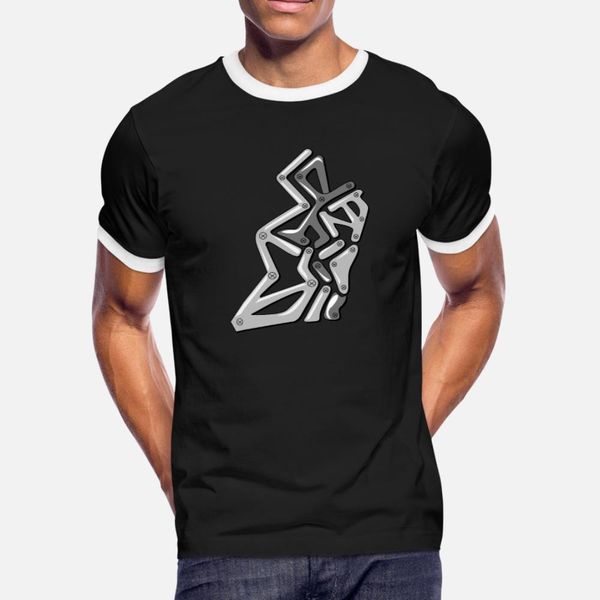 

abstract futuristic gray graphic t shirt men printing 100% cotton s-3xl male interesting new style summer original shirt