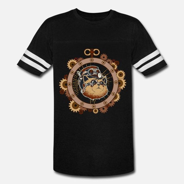

steampunk cat science fiction mechanics t shirt men printed cotton s-xxxl novelty gift comical summer style natural shirt