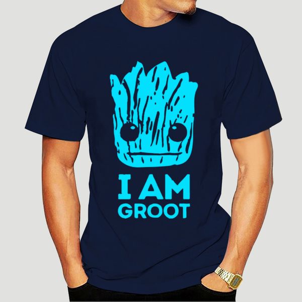 

100% cotton summer kids/mens fluorescent i am groot t shirt male short sleeve guardians of the galaxy casual tee-0442a