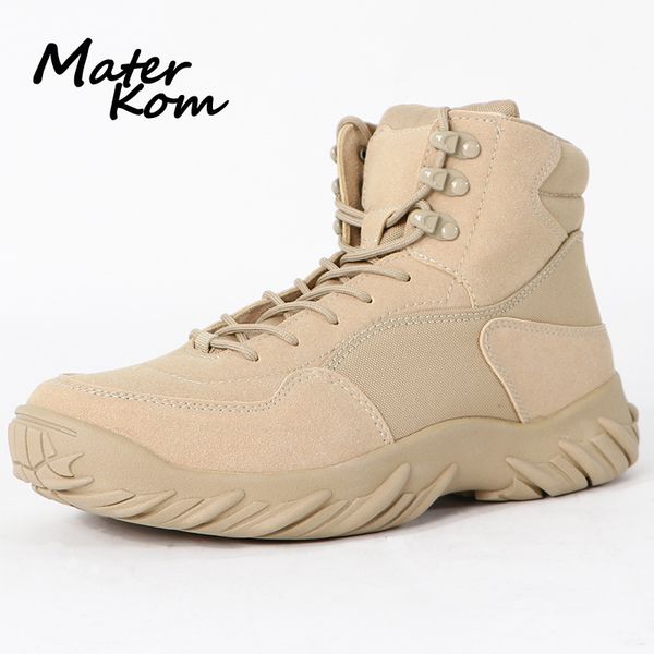 

38-45 outdoor tactical boots for men desert boots trekking hiking shoes autumn mountain hunting botas tacticas