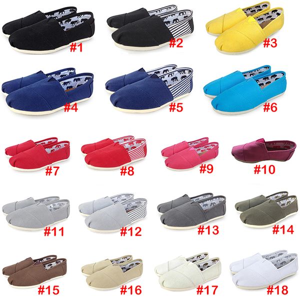 

sneakers slip-on casual lazy shoes for women and men fashion canvas loafers classics flat sneakers 18 colors size 35-45, Black
