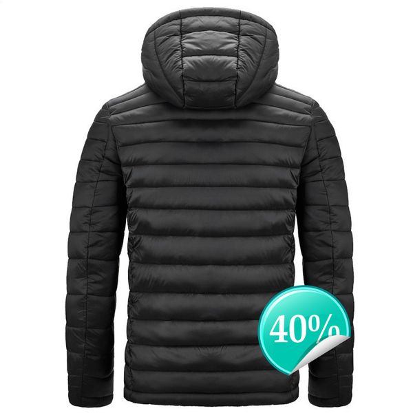 

men's winter warm outdoor down jacket fashion xupcab0, Black