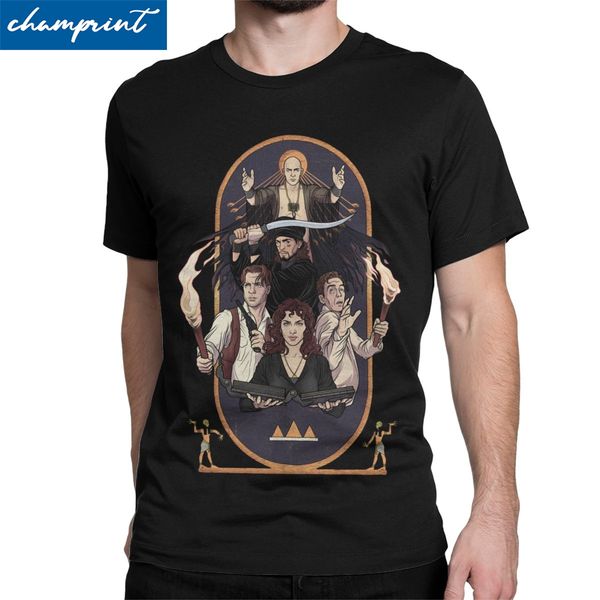 

funny no harm ever came from reading a book t-shirts men round collar t shirt the mummy horror movie tee shirt original clothes