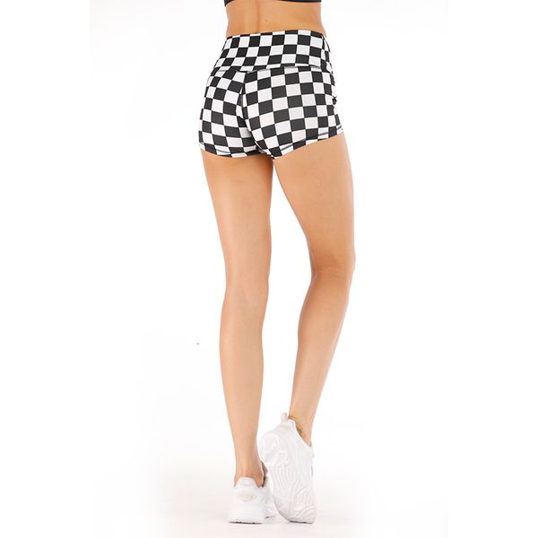 

womens shorts middle waist printing fitness skinny elastic force slim solid color shorts casual workout shorts, White;black
