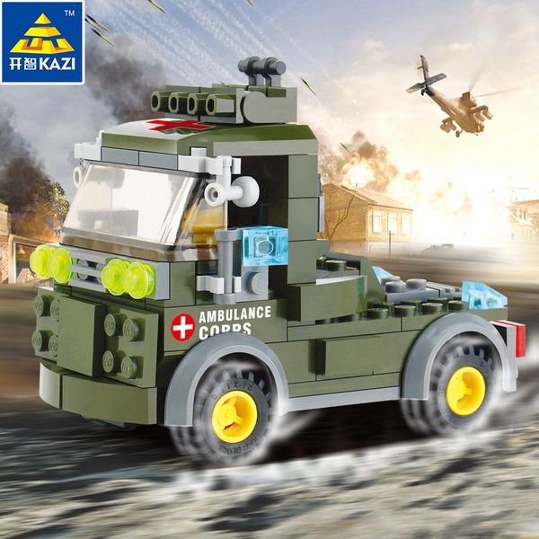 

kid toy building block ambulance corps puzzle assemble toys block both boy and girl