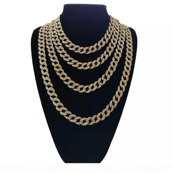 

18inch 20inch 24inch 30 inch hip hop iced out cuban chain cuban link chain necklace bling bling jewelry n409, Silver