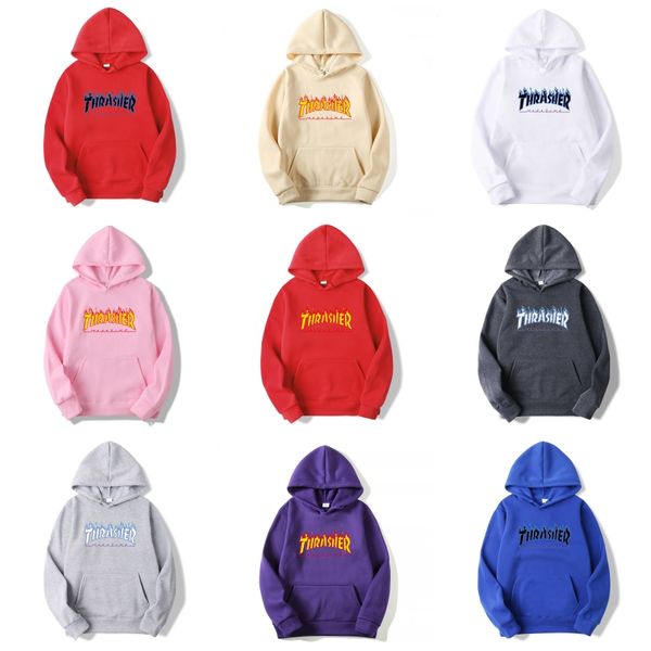 

18fw yellow skull printing hoodie autumn winter men women young couple hooded sweatshirt long sleeve pullover casual street hfhlwy057#852, Black