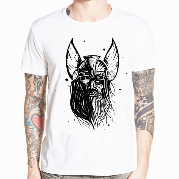 

t shirt sleeve cool men vikings odin printed t shirt casual o-neck loose men t-shirt summer and tees shirt streetwear tees