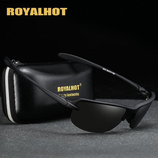 

royalmen women polarized half frame sports sunglasses vintage sun glasses retro eyewear shades oculos male 900184, White;black