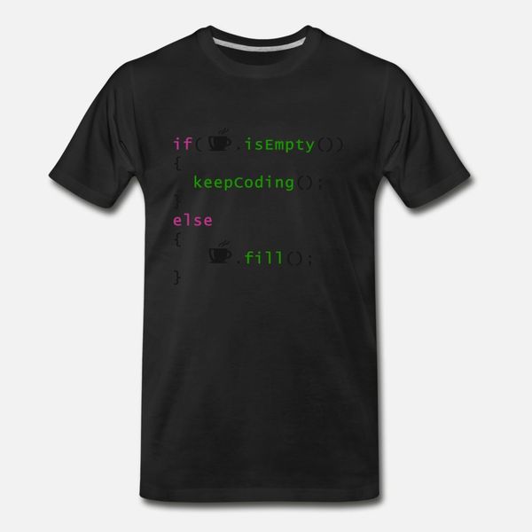 

кофе кодирование синтаксической тенниски мужчин дизайн 100% хлопок s-xxxl мужской fit дышащей летняя letters рубашка