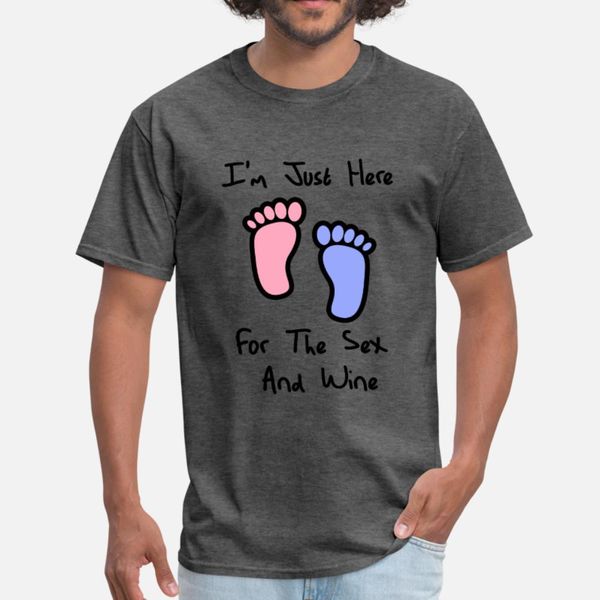 

i m just here for the and wine loves you gender reveal party gift idea t shirt men printed plus size 3xl letter sunlight shirt