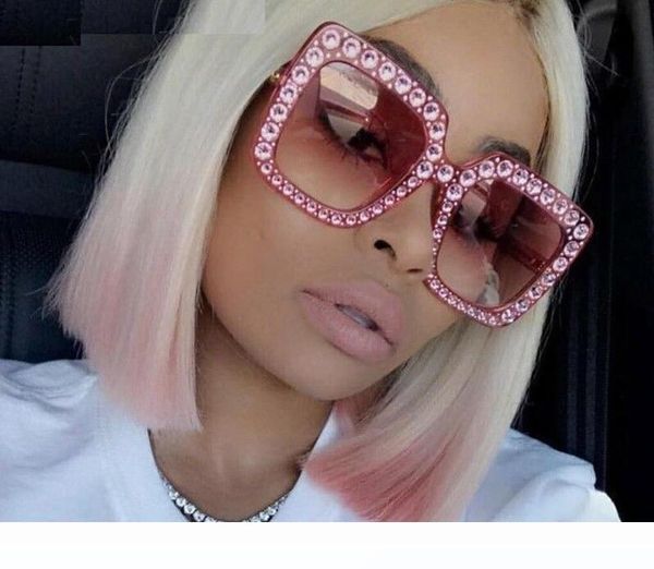 

retro vintage cat eye crystal sunglasses luxury rhinestone sun glasses for women designer ladies oversized sunglasses wholesaledr35628, White;black